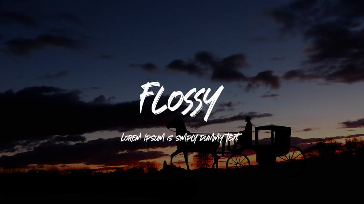 Flossy Font