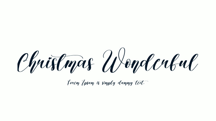 Christmas Wonderful Font