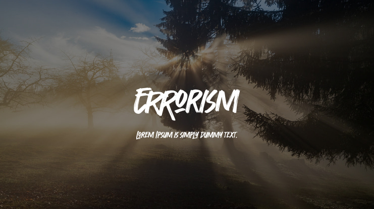 Errorism Font