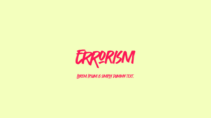 Errorism Font