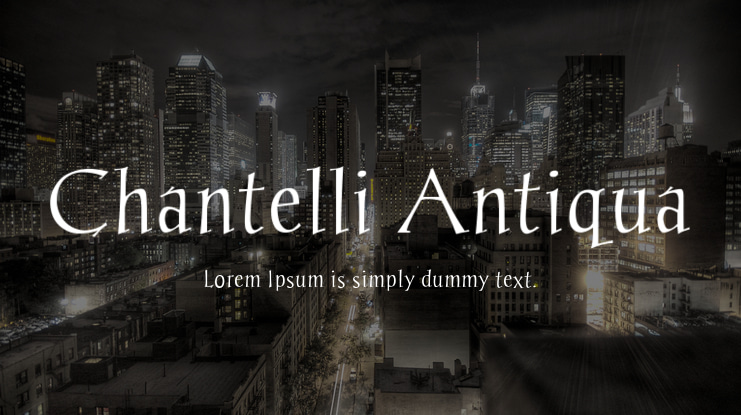 Chantelli Antiqua Font