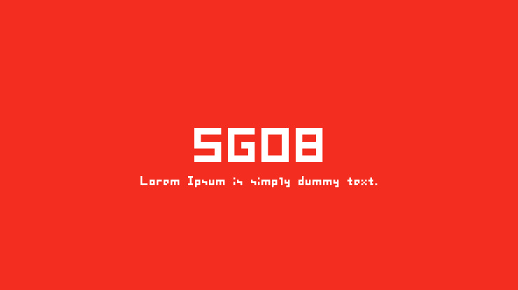 SG08 Font