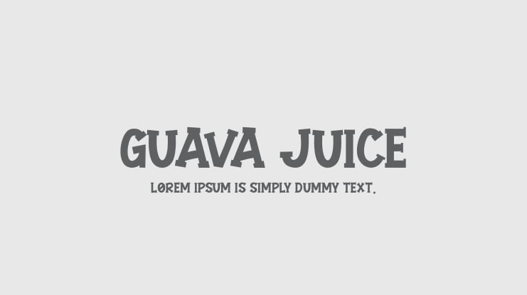 GUAVA JUICE Font