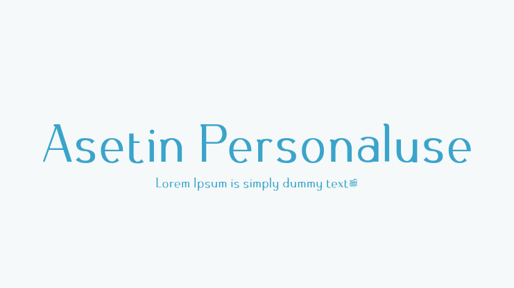 Asetin Personaluse Font Family