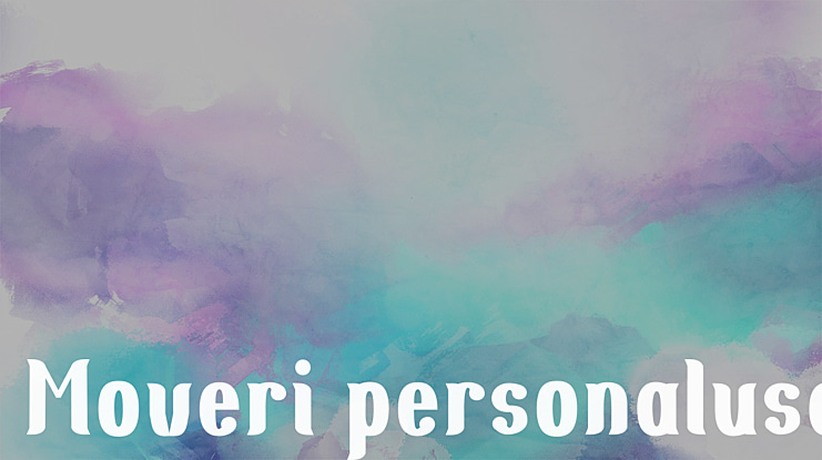 Moveri personaluse Font Family