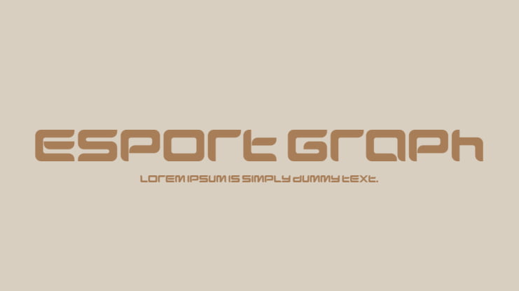 Esport Graph Font