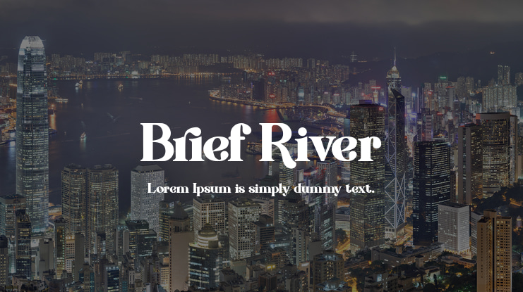 Brief River Font