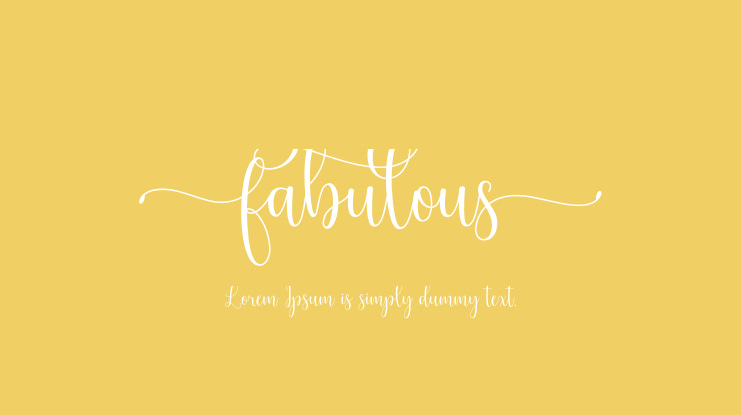 Fabulous Font