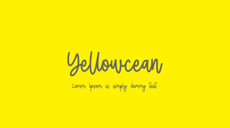 Yellowcean Font