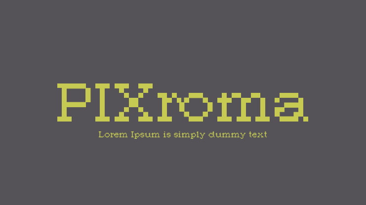 PIXroma_8 Font