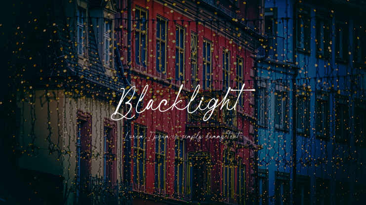 Blacklight Font