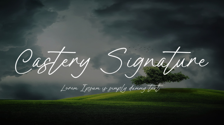 Castery Signature Font