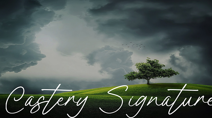 Castery Signature Font