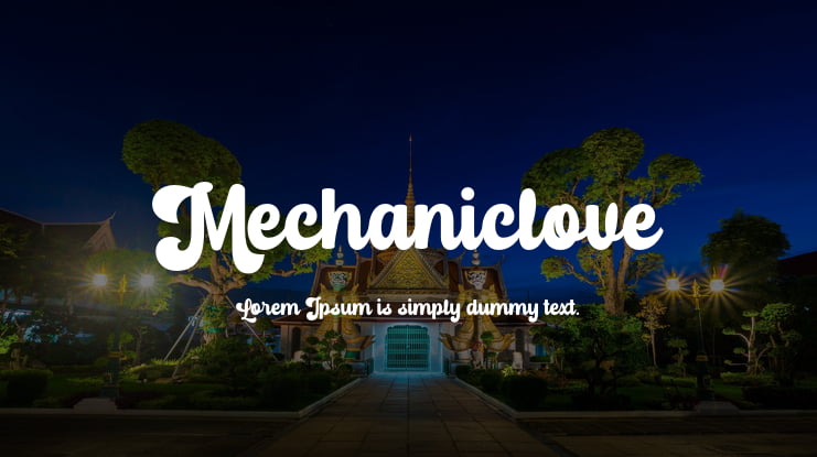 Mechaniclove Font