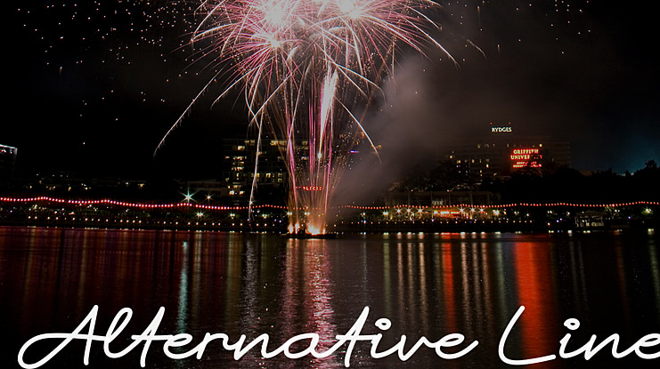 Alternative Line Font