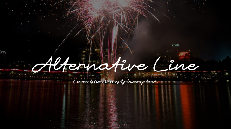 Alternative Line Font