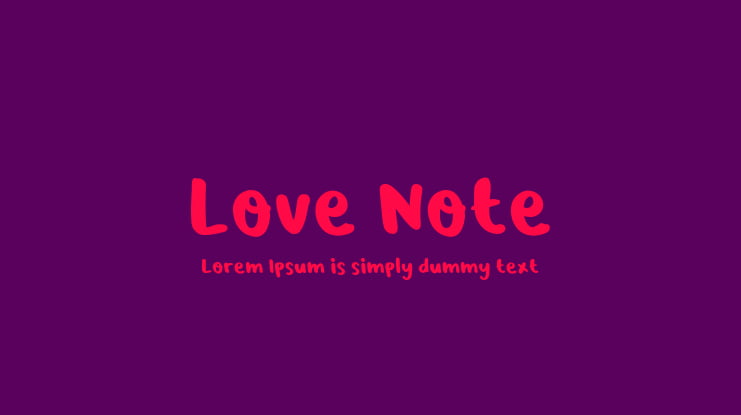 Love Note Font