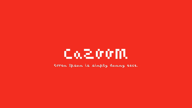 CaZOOM Font
