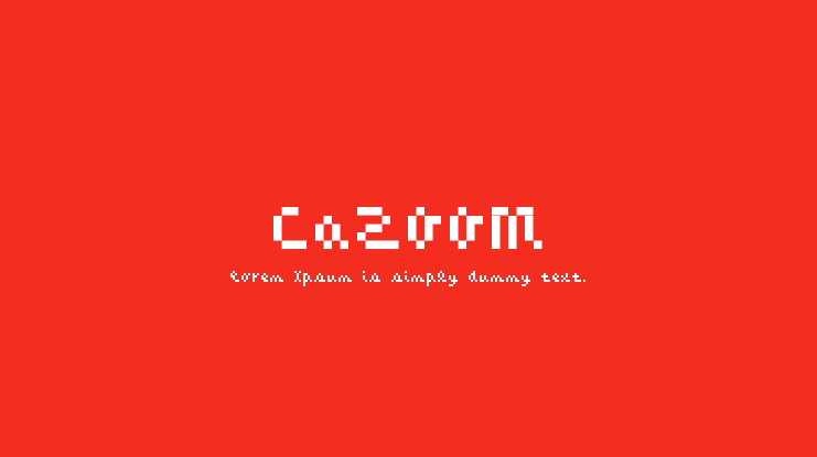 CaZOOM Font
