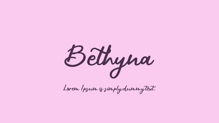 Bethyna Font