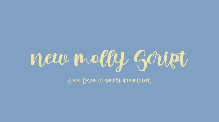 new molly Script Font