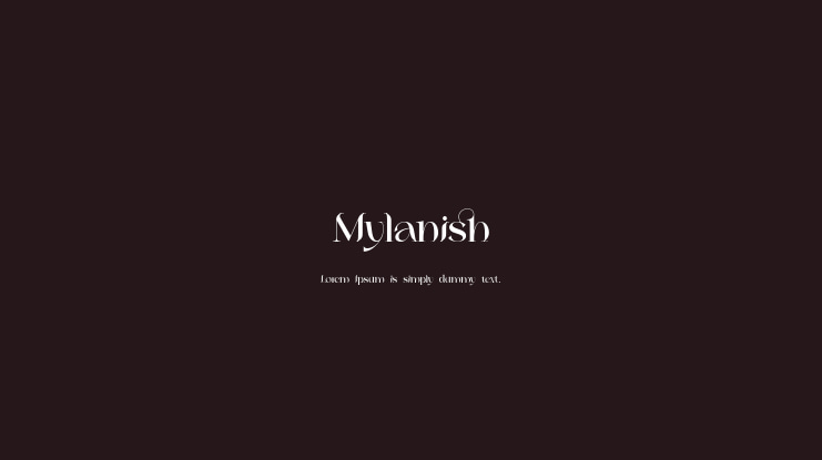 Mylanish Font