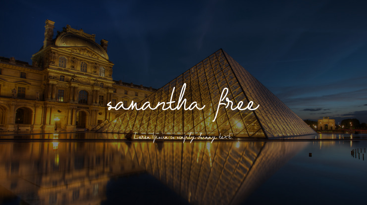 samantha free Font