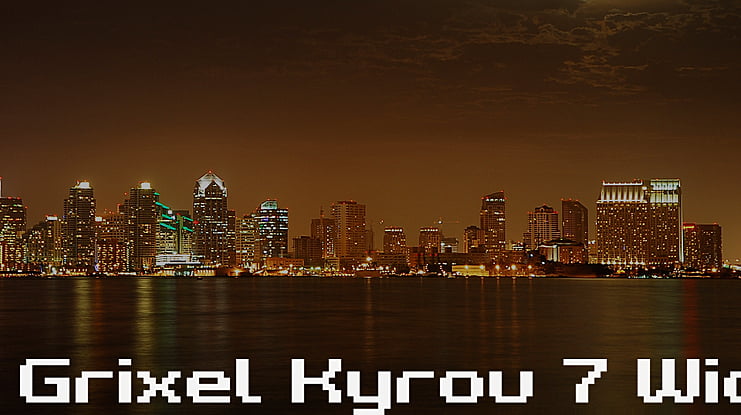 Grixel Kyrou 7 Wide Font Family