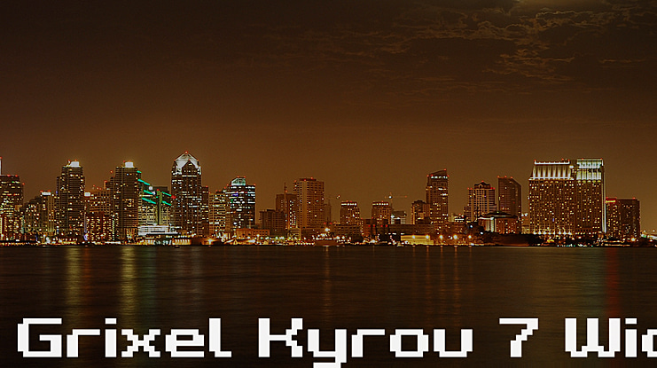 Grixel Kyrou 7 Wide Font Family