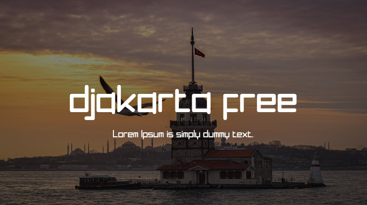 djakarta free Font