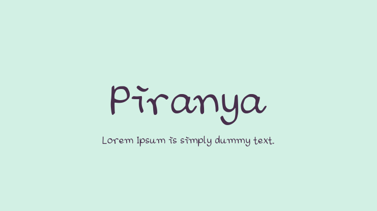 Piranya Font