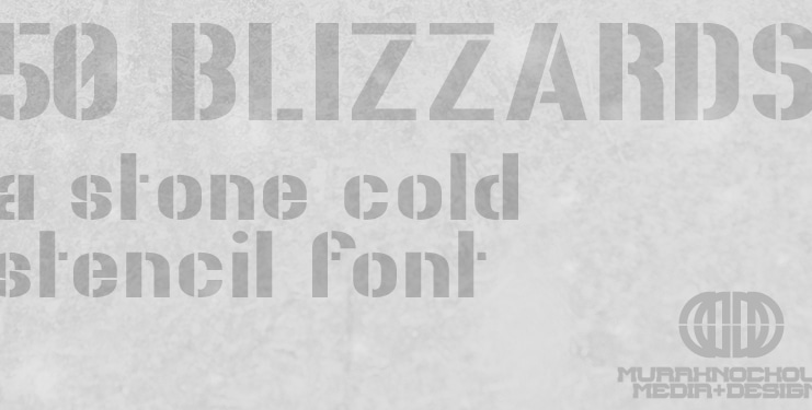 50 Blizzards Font