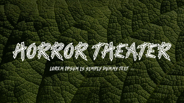 Horror Theater Font