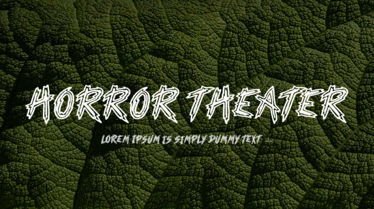Horror Theater Font
