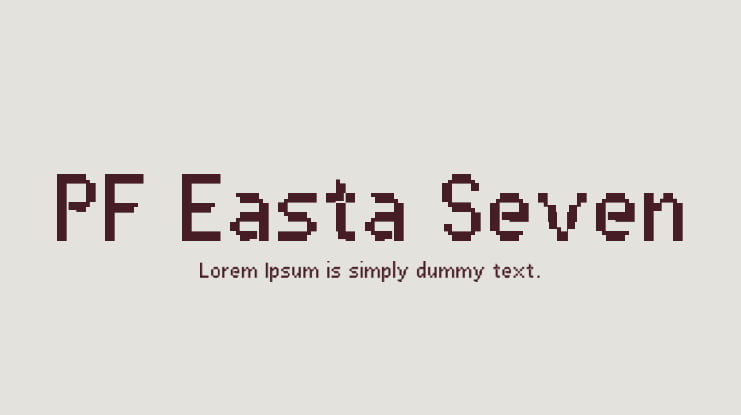 PF Easta Seven Font Family