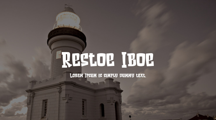 Restoe Iboe Font
