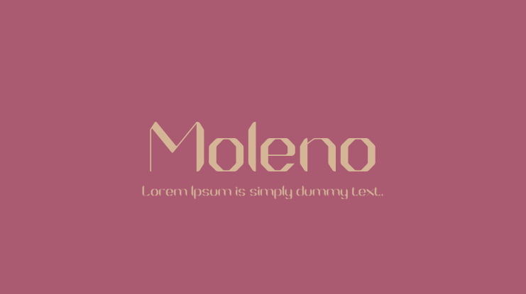 Moleno Font
