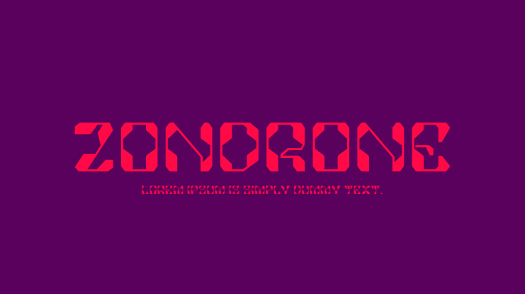 Zondrone Font