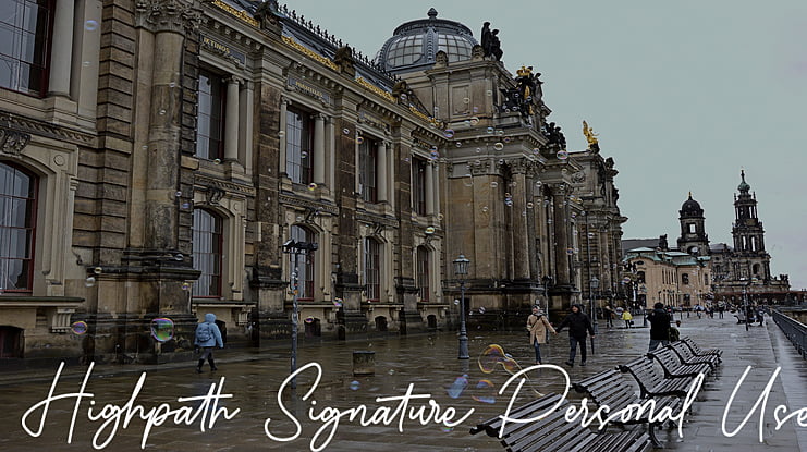 Highpath Signature Personal Use Font