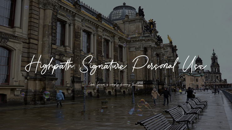 Highpath Signature Personal Use Font