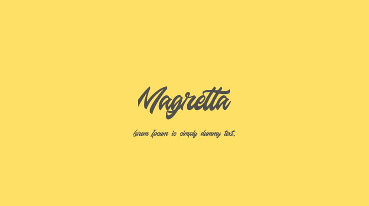 Magretta Font