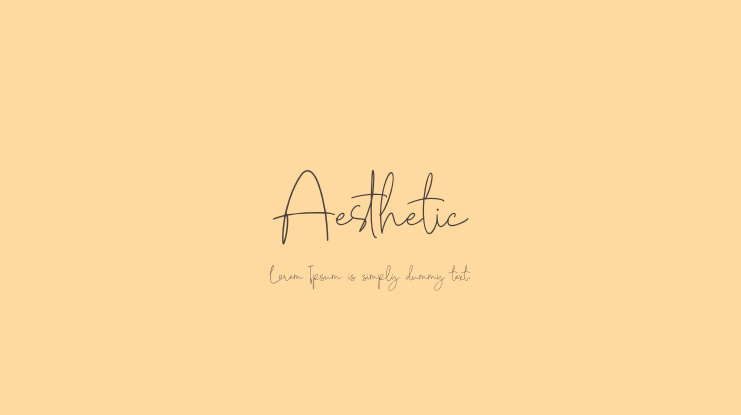 Aesthetic Font