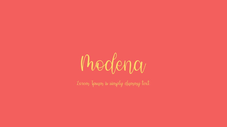 Modena Font