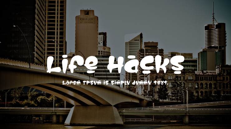 Life Hacks Font