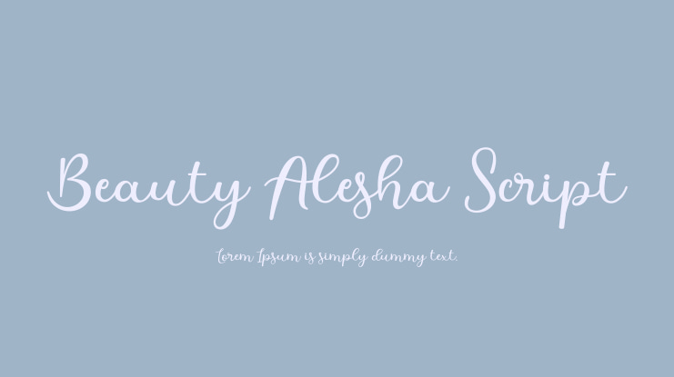 Beauty Alesha Script Font