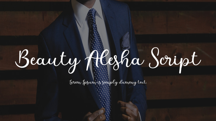 Beauty Alesha Script Font