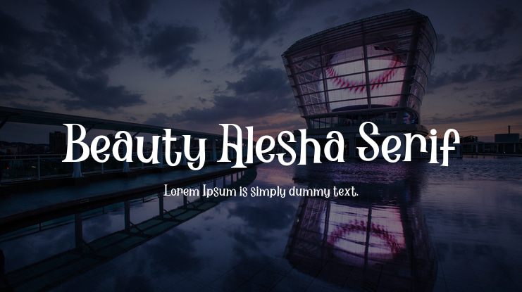 Beauty Alesha Serif Font