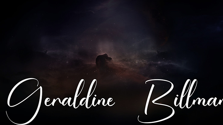 Geraldine Billman Font