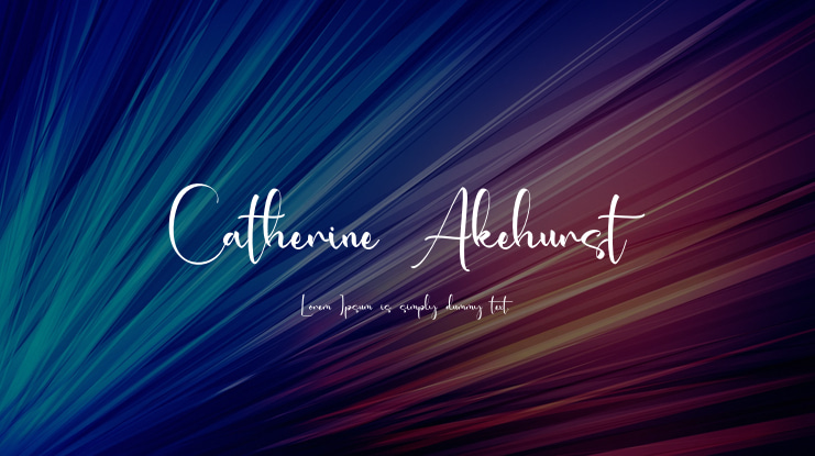 Catherine Akehurst Font
