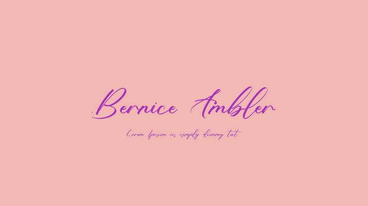 Bernice Ambler Font
